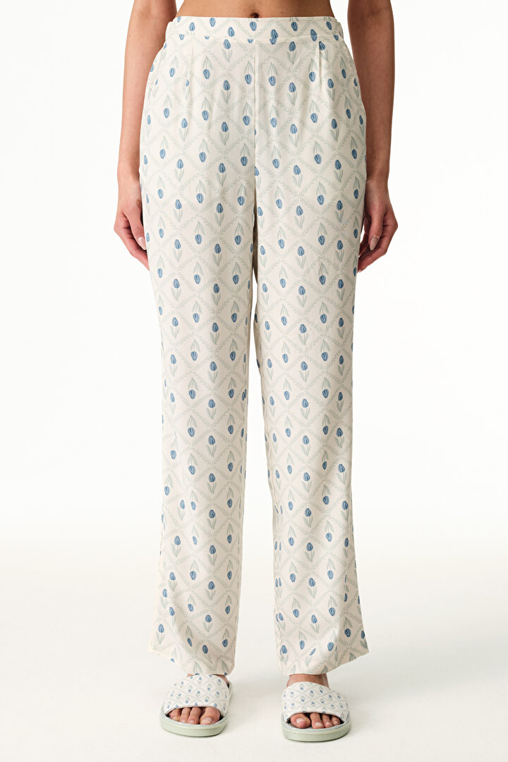 Colorful Serenity Floral Pants Pajama Bottom - 2