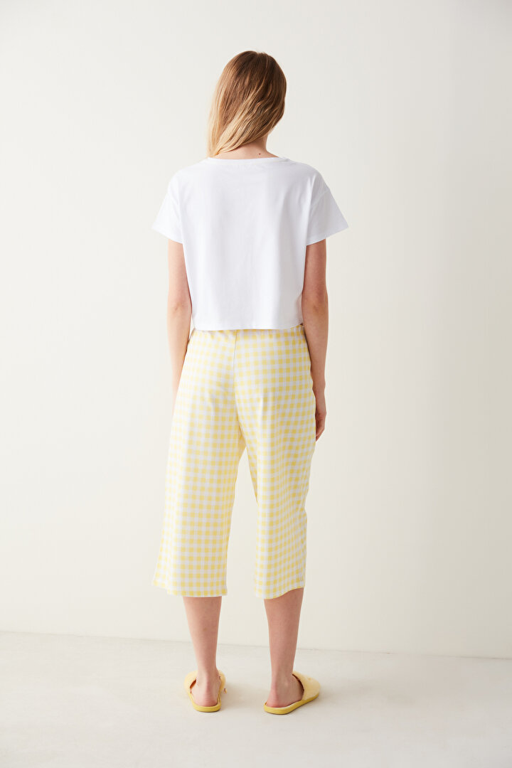 Hooray Gingham Capri PJ Bottom - 2
