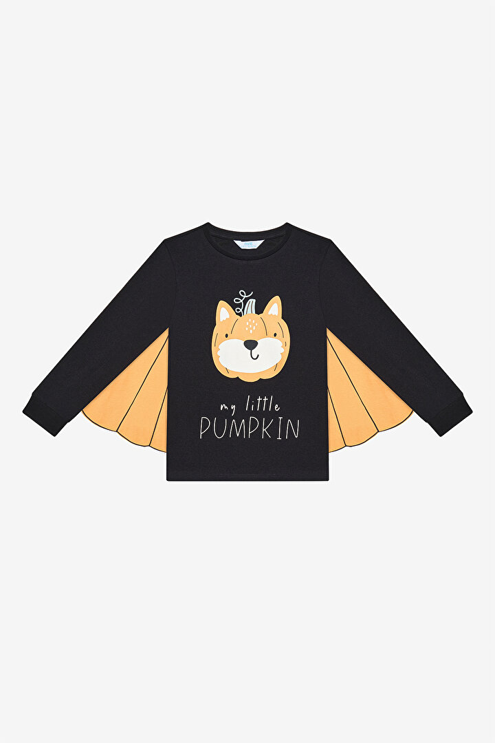 Unisex Çocuk Pumpkin Bear Antik Yeşil Pijama Takımı - 2