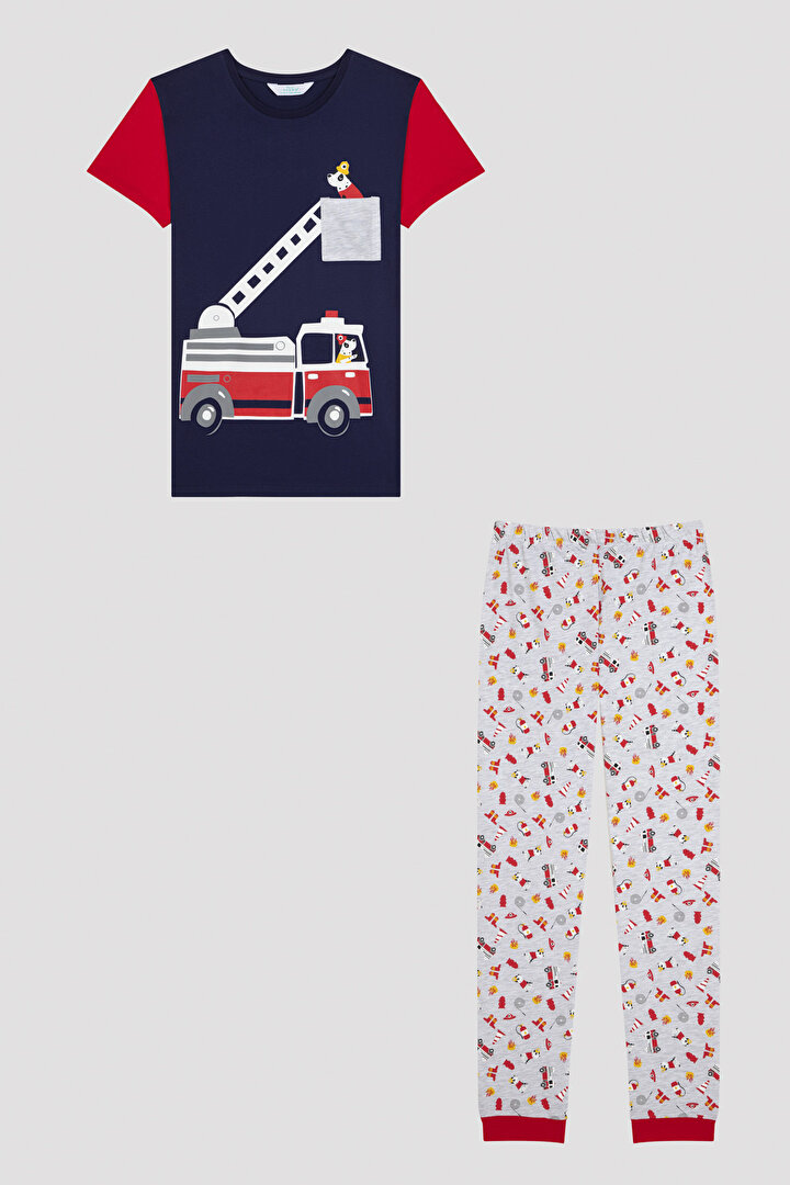 Erkek Çocuk Fire SS 4Lü Pijama Takımı - 2