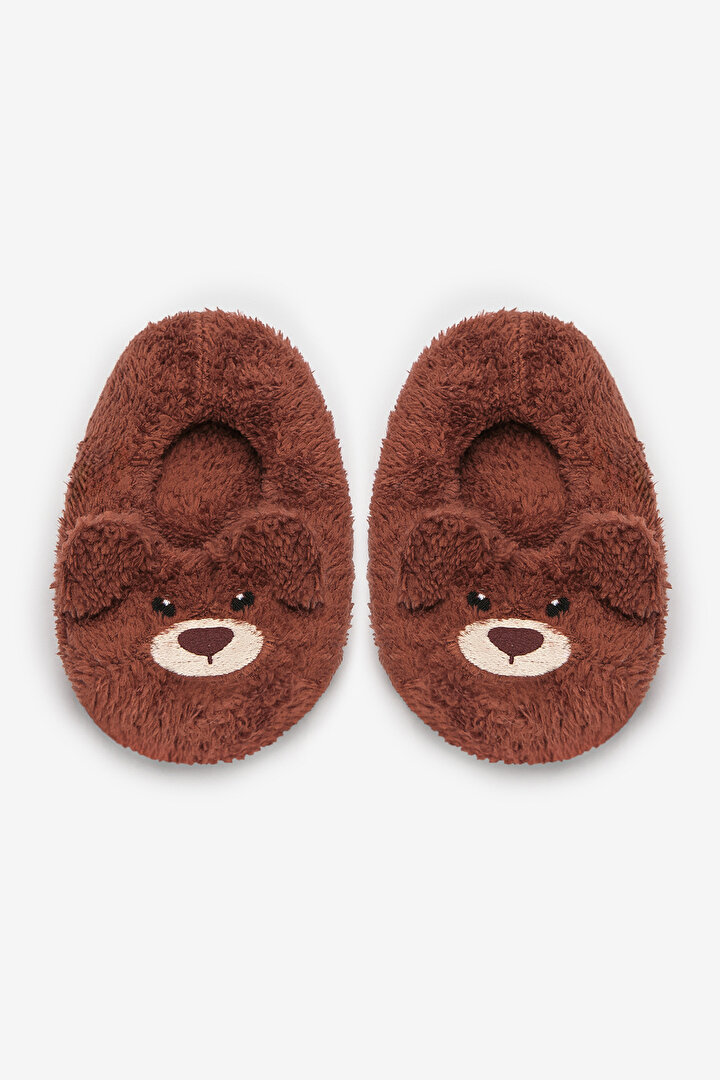 Boys Bear Brown Liner Socks - 1