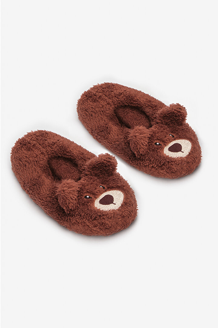 Boys Bear Brown Liner Socks - 2