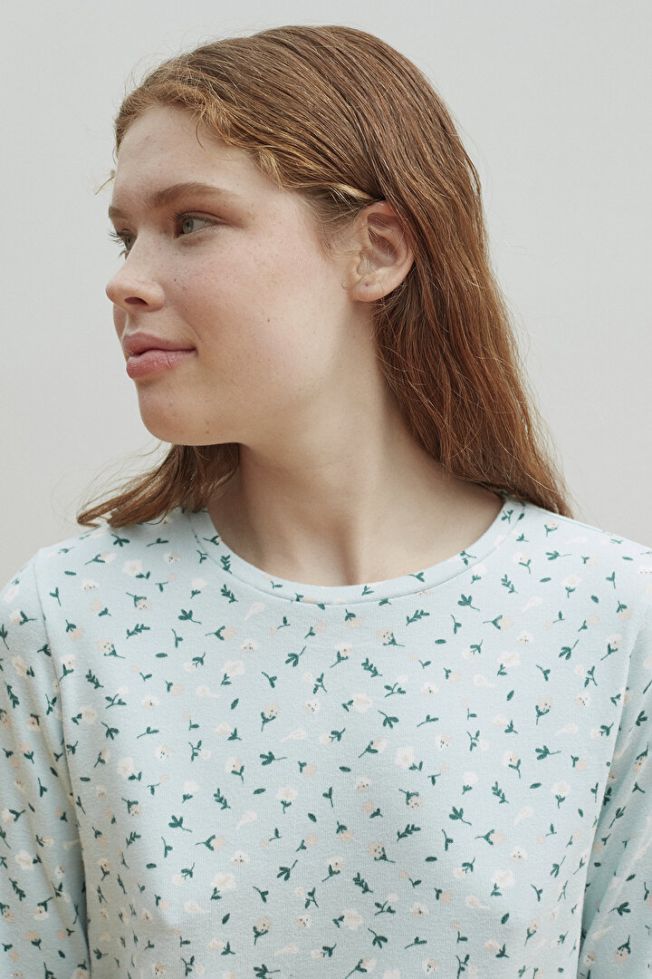 Mint Ditsy Termal Pantolon Takım - 3