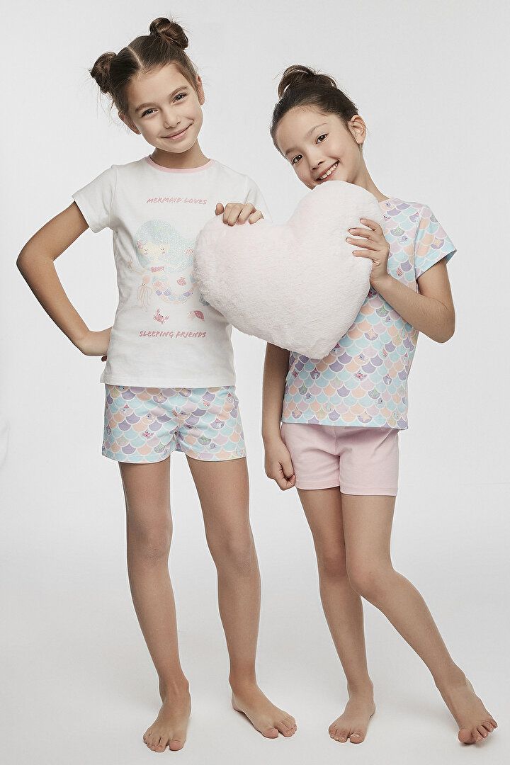 Kız Çocuk Ocean 4lü Pijama Takımı - 1
