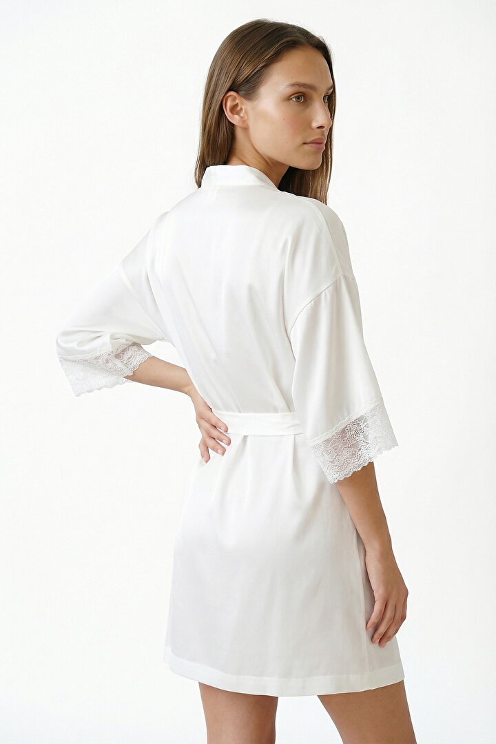 Kırık Beyaz Bridal Charming Sabahlik - 2