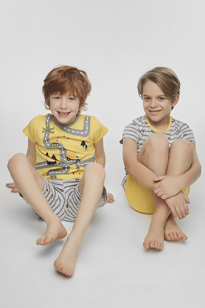 Erkek Çocuk Dig It 4Lü Pijama Takımı - 1