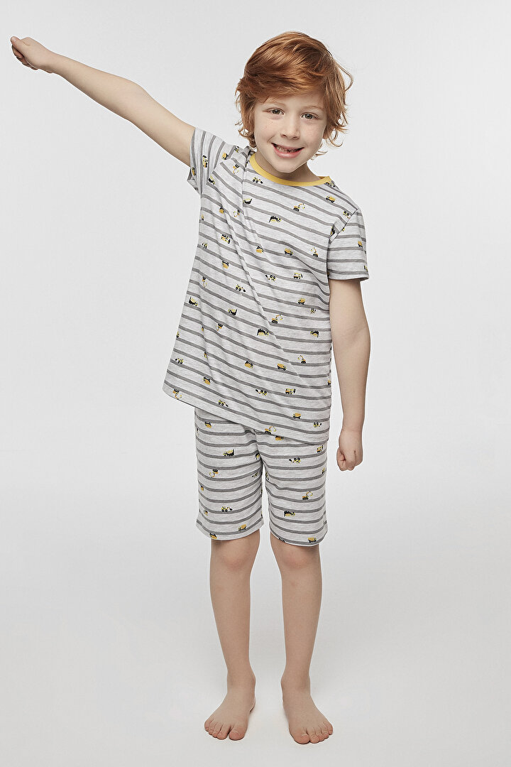 Erkek Çocuk Dig It 4Lü Pijama Takımı - 2