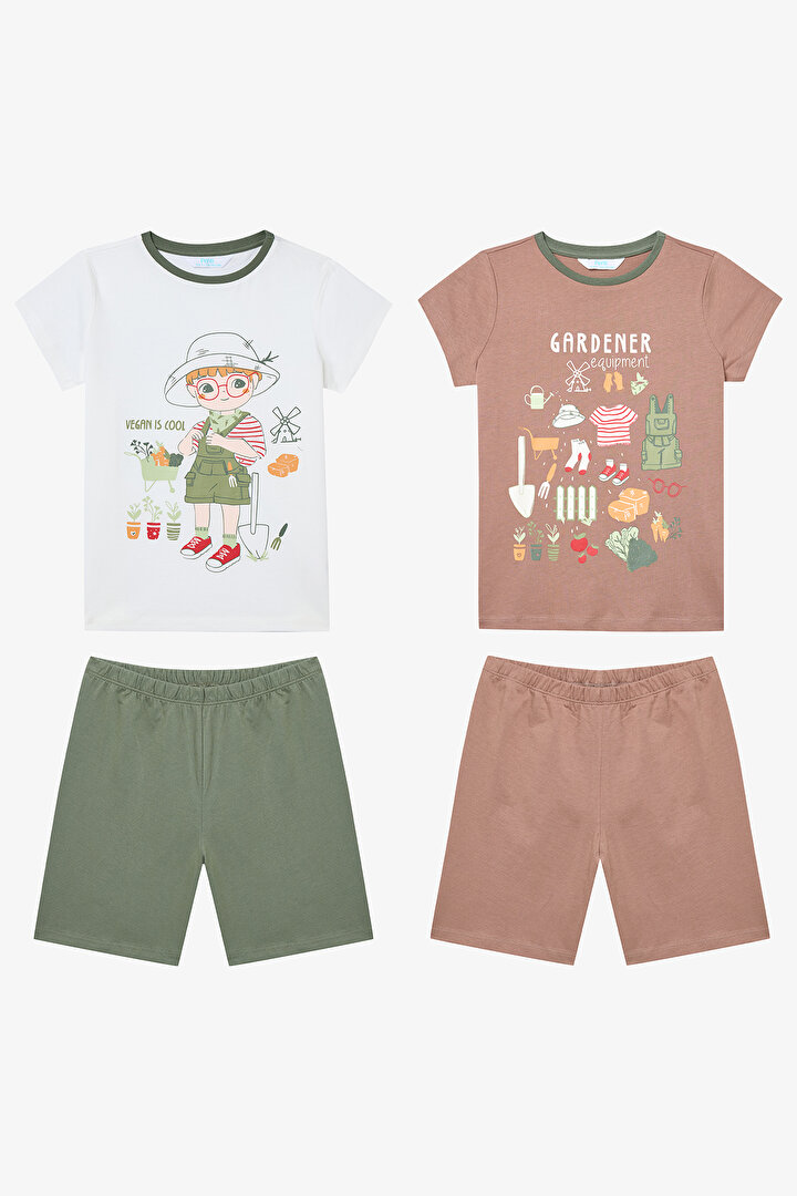 Erkek Çocuk Gardener Çok Renkli 2li Pijama Takımı - 1