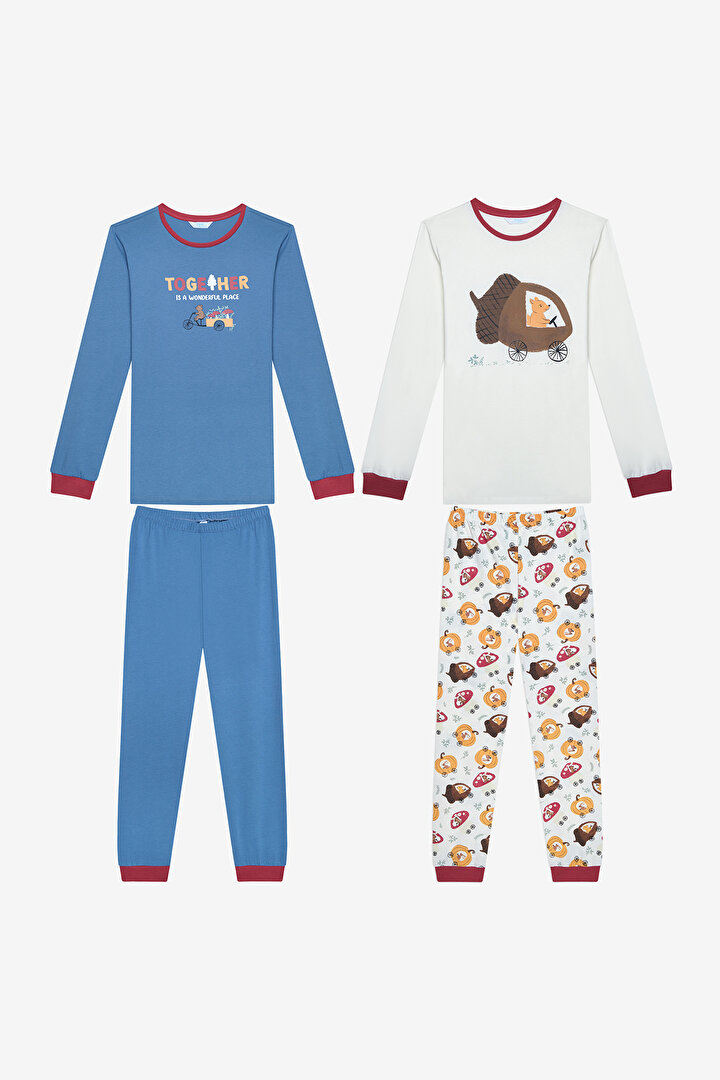 Boys Oak Car 2in1 Multi Colour PJ Set - 1