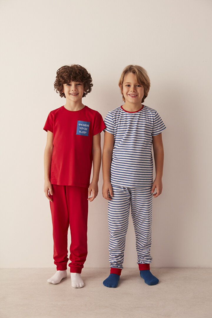 Erkek Çocuk Gamer 4Lü Pijama Takımı - 2