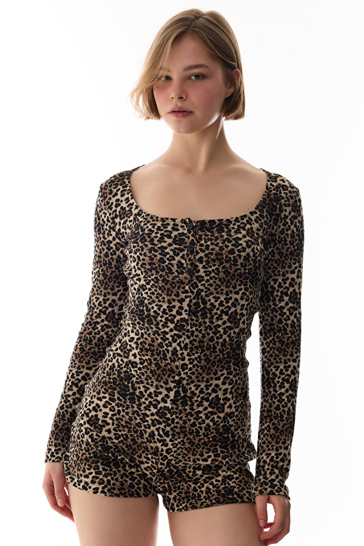 Leopard Pointel Overalls - 2