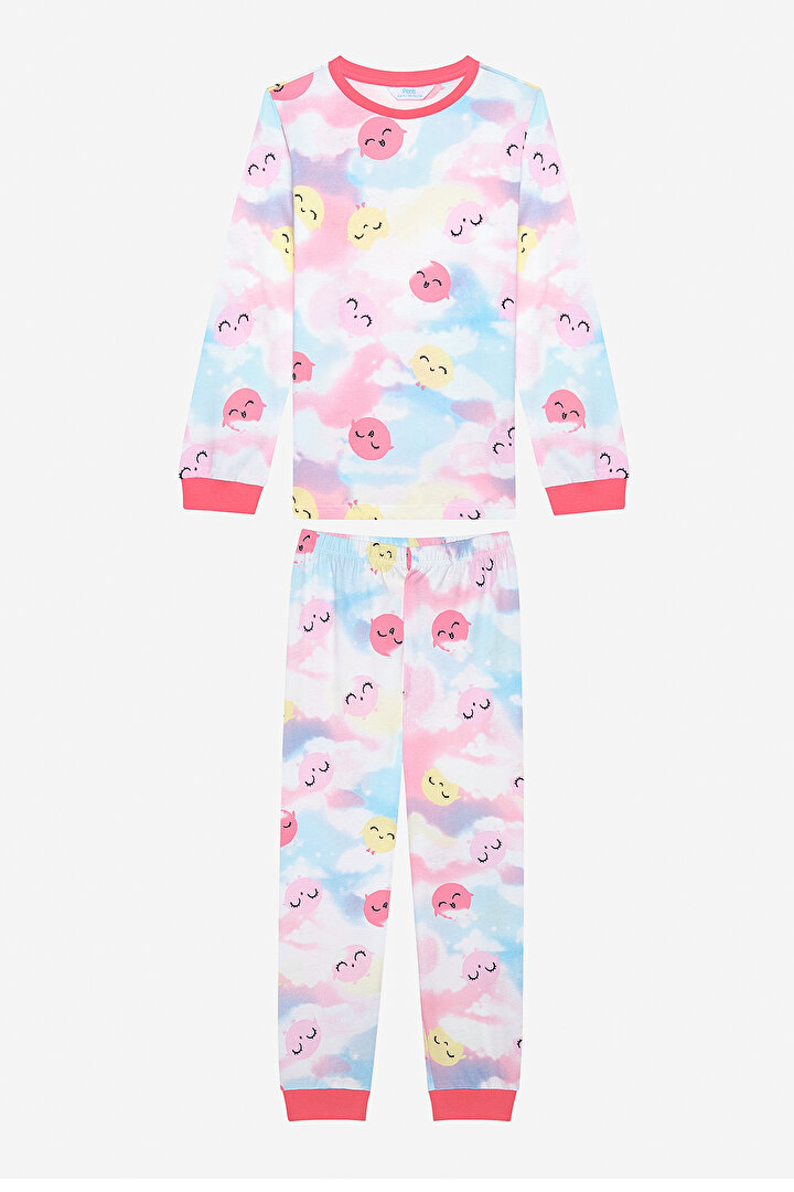 Girls Birds 2in1 Multi Colour PJ Set - 2