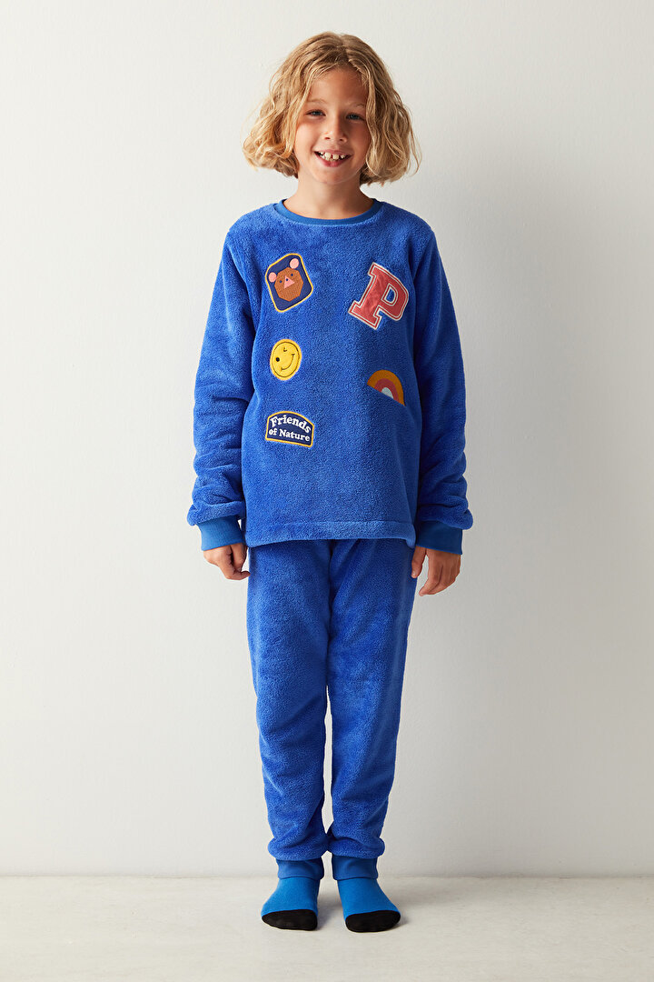 Erkek Çocuk Patch ES Uzun Kollu Pijama Takımı - 1