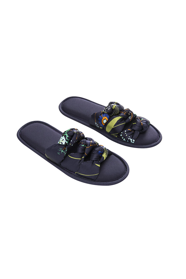 Lacivert Dark Tropic Terlik - 1