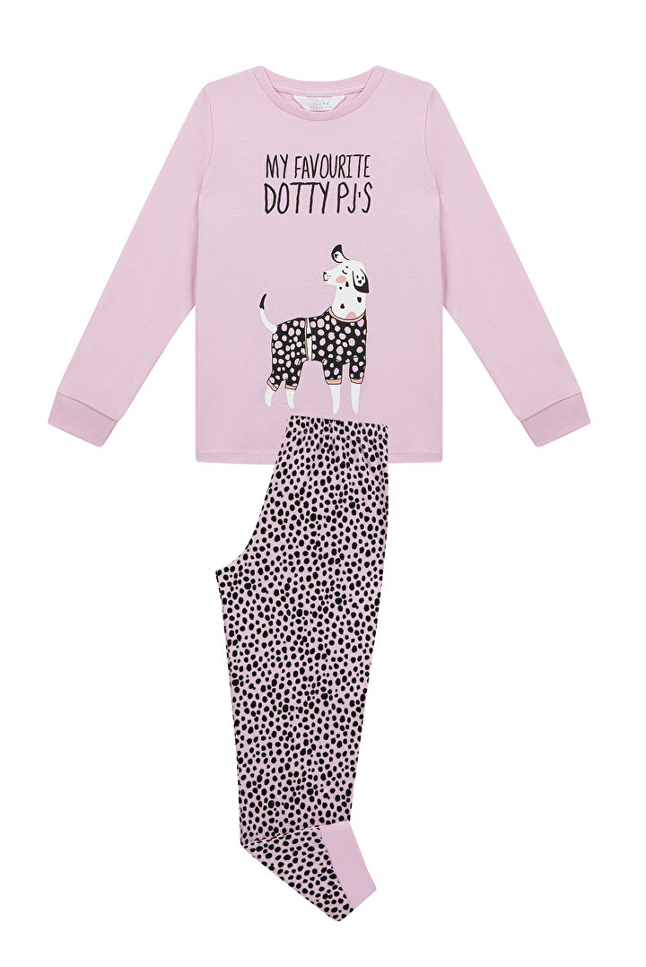Girls Dalmatian 4 In 1 Pj Set - 2