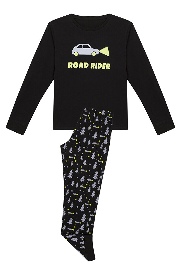 Erkek Çocuk Miyabi Night Rider 2li Pijama Takım - 1