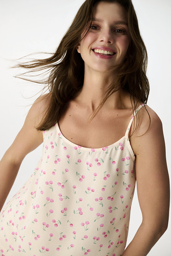 Colorful Cherries Shorts Pajama Set - 2