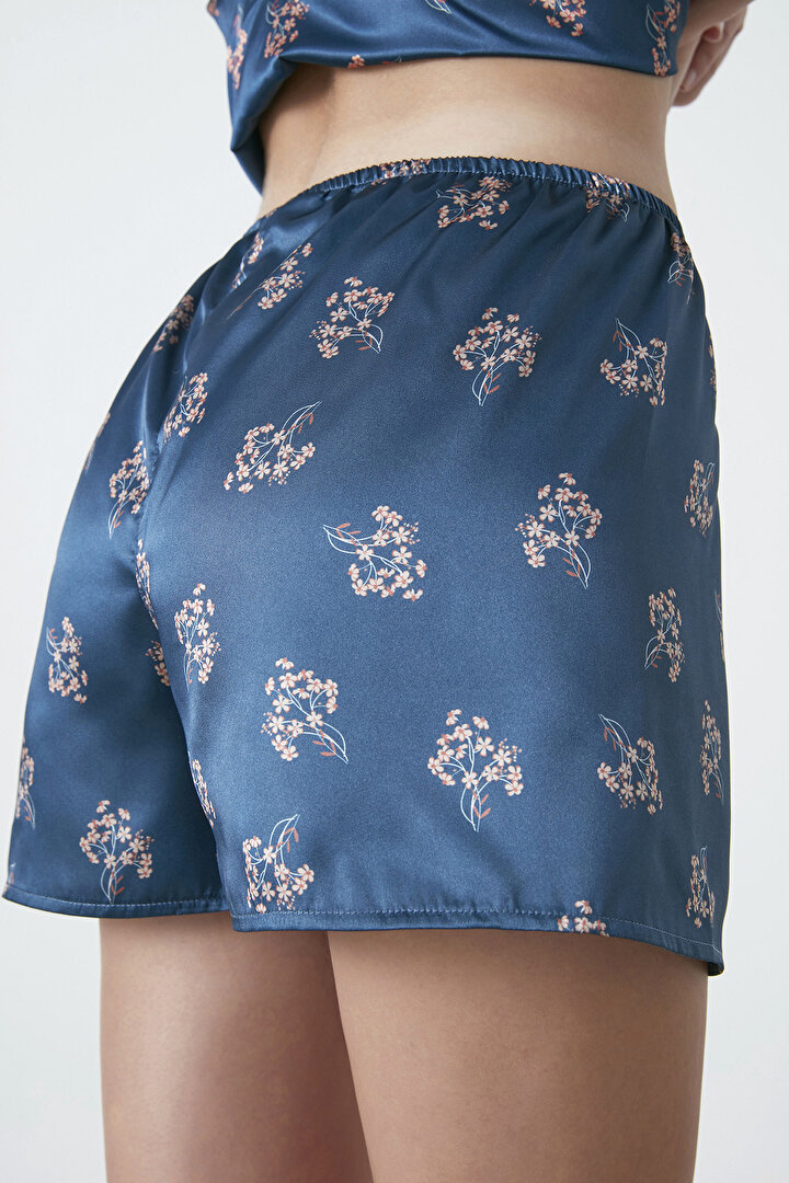 Cheery Blossom Satin Şort Pijama Altı - 3