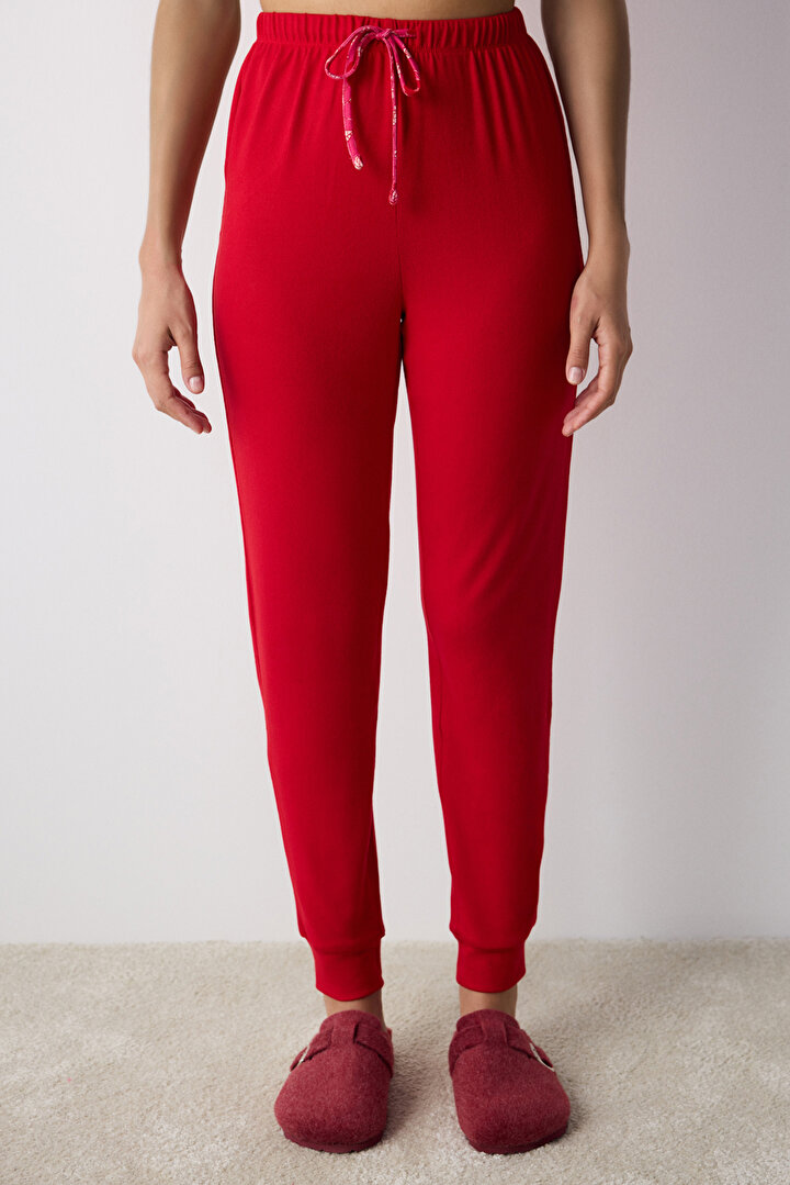 Bloom Red Thermal PJ Pants - 2