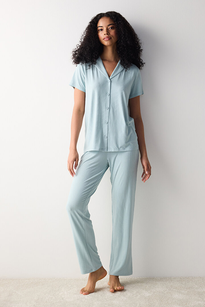 Lucy Shirt Pant PJ Set - 2