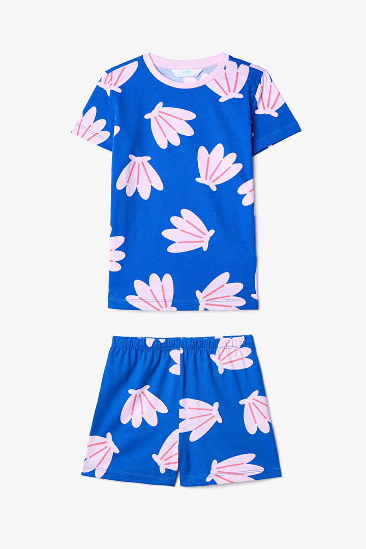 Kız Çocuk Shells 2li Çok Renkli Pijama Takımı - 2