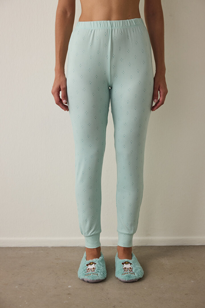 Mint Sleep-In Yıldız Desenli Termal Etkisi Pijama Altı - 1