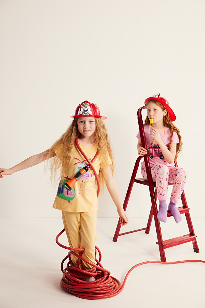 Kız Çocuk Fire 2li Pijama Takımı - 1
