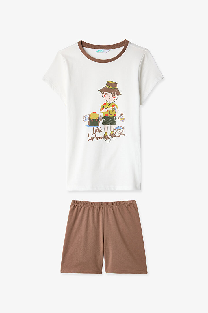 Yeşil Erkek Çocuk Camping Club 2'li Pijama Takımı - 2