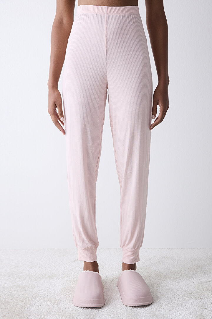 Dream Solid Pink Pant PJ Bottom - 1