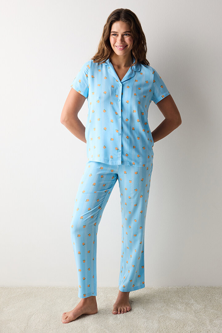 Fruits Blue PJ Set - 2