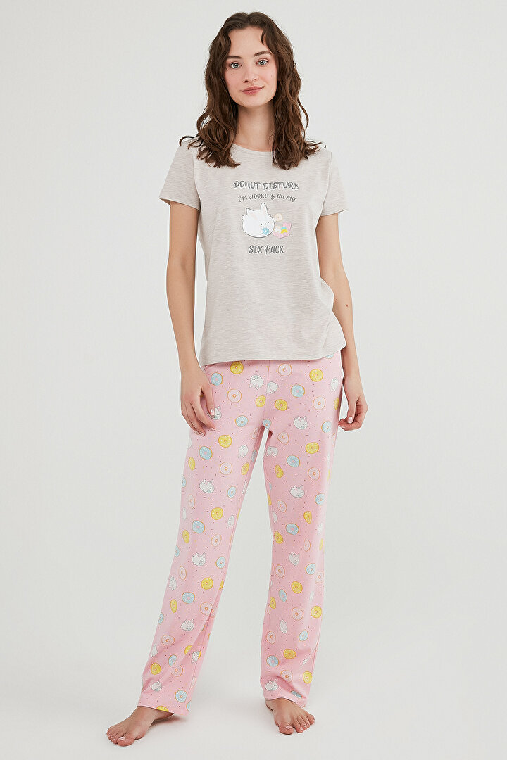 Donut SS Pantolon Pijama Takımı - 2