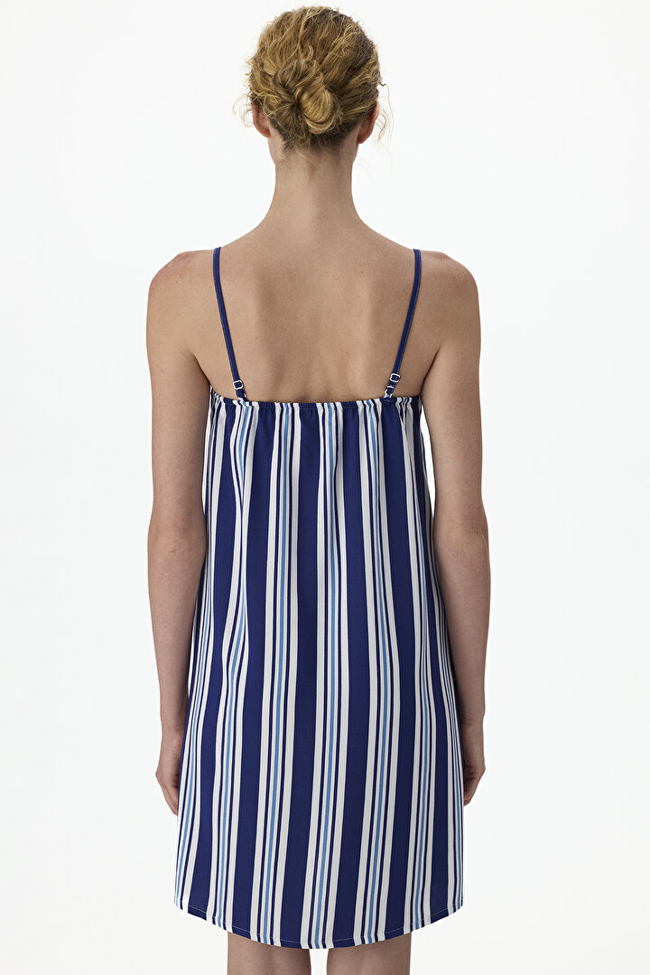 Navy Vacation Striped Nightgown - 2