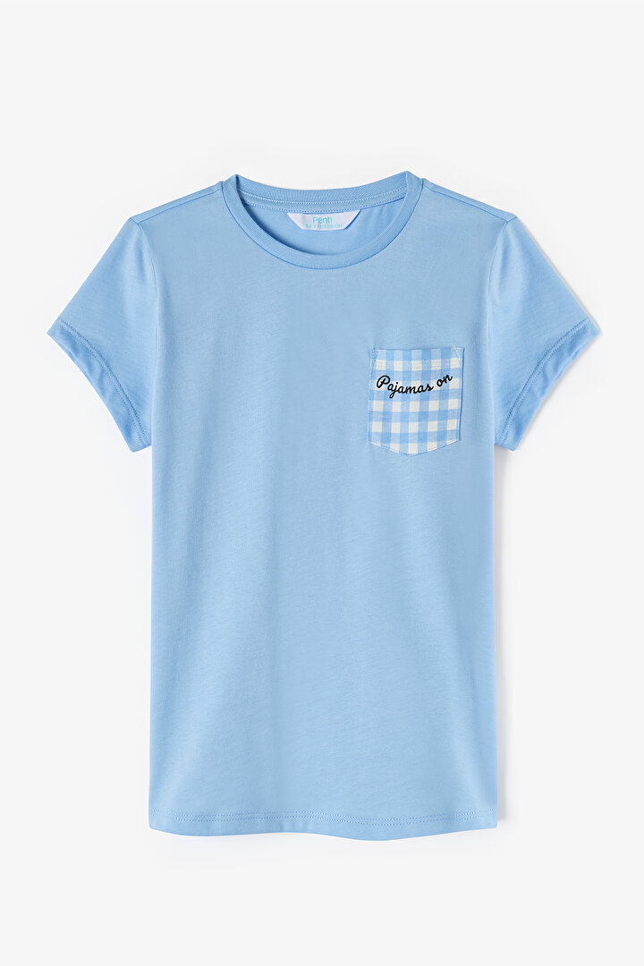 Gokyüzü Mavisi Erkek Çocuk Pajamas On Pamuklu Pijama Takımı - 2