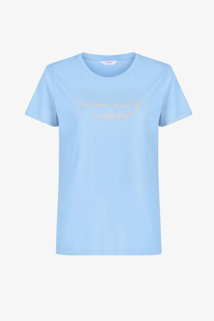 Light Blue Wonderful Capri Pajama Set - 2