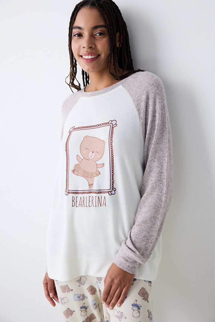 Bearlerina Kahverengi Sweatshirt - 2