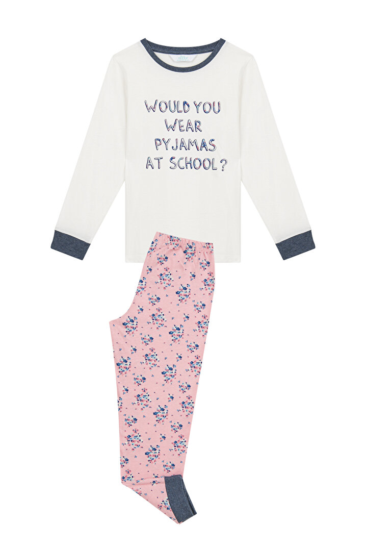 Kız Çocuk Back To School 2li Pijama Takımı - 1