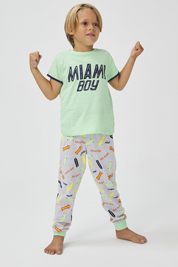 Erkek Çocuk Miami 4Lü Pijama Takımı - 2