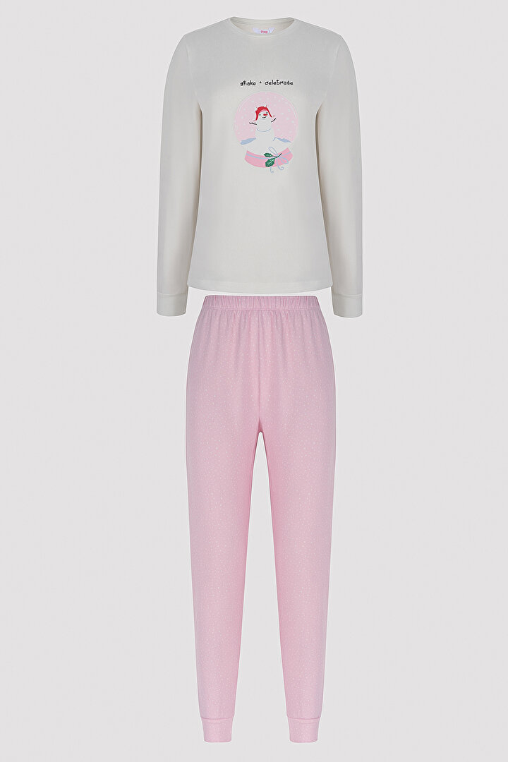 Celebrate Termal Pembe Pijama Takımı - 1