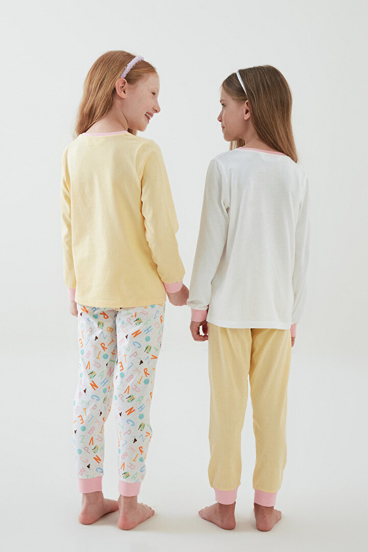 Kız Çocuk Planet 4lü Pijama Takımı - 2