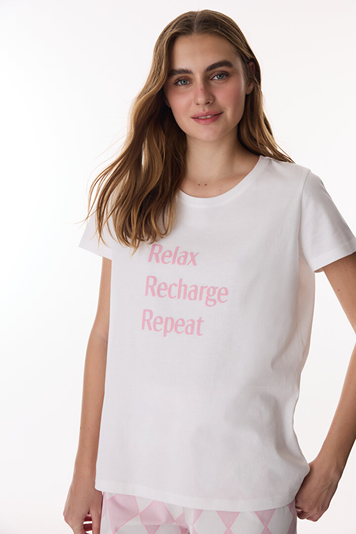 Colorful Recharge Pants Pajama Set - 2