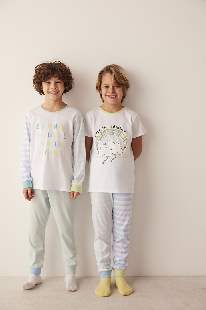 Erkek Çocuk Colorful 4Lü Pijama Takımı - 2