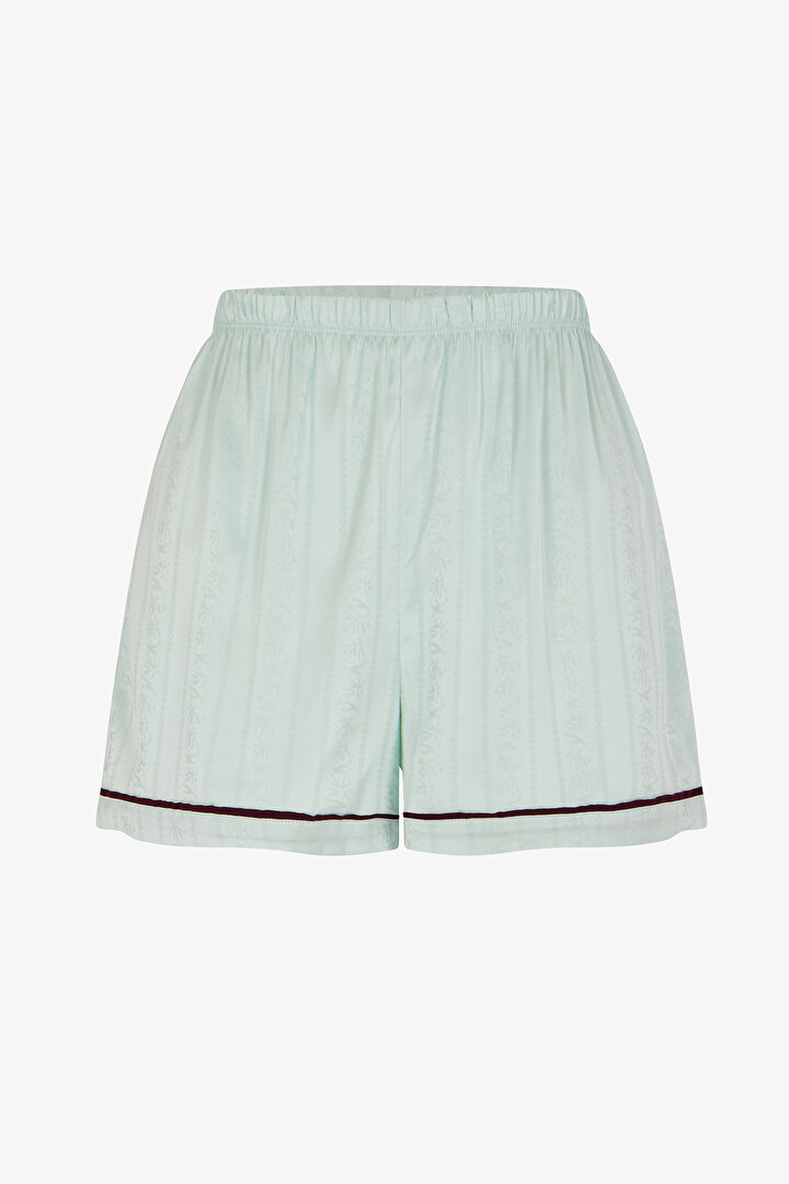 Aurora Satin Pajama Shorts - 1