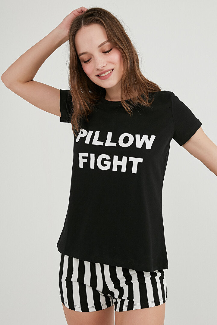 Base Pillow SS  Şort Pijama Takımı - 1