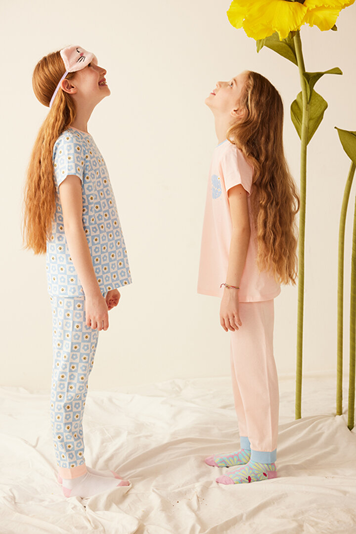 Kız Çocuk Flower Power 2li Pijama Takımı - 2