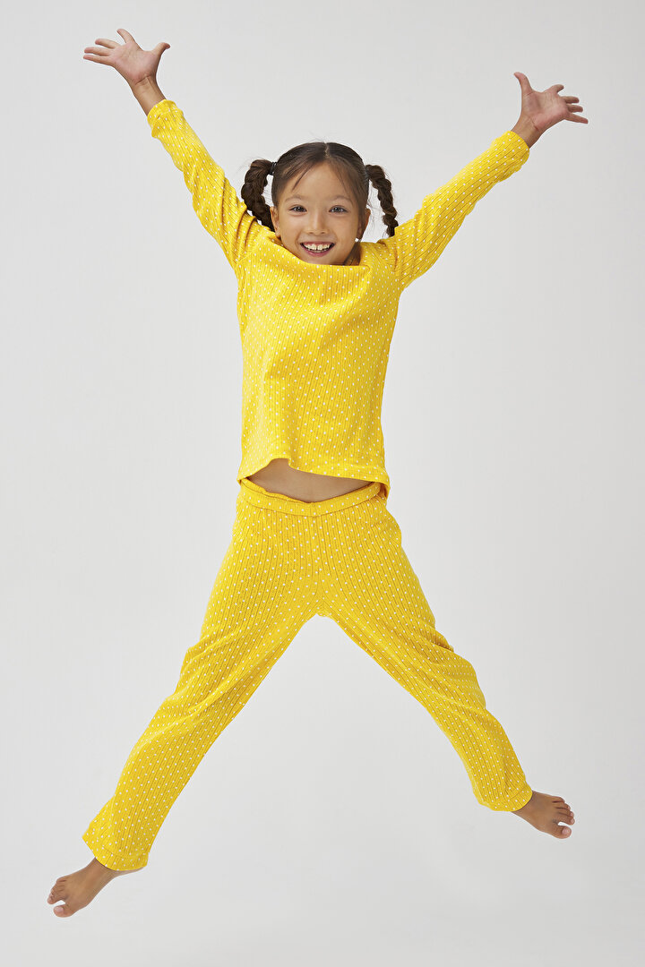 Kız Çocuk Autumn Pointel 2Li Pijama Takımı - 1