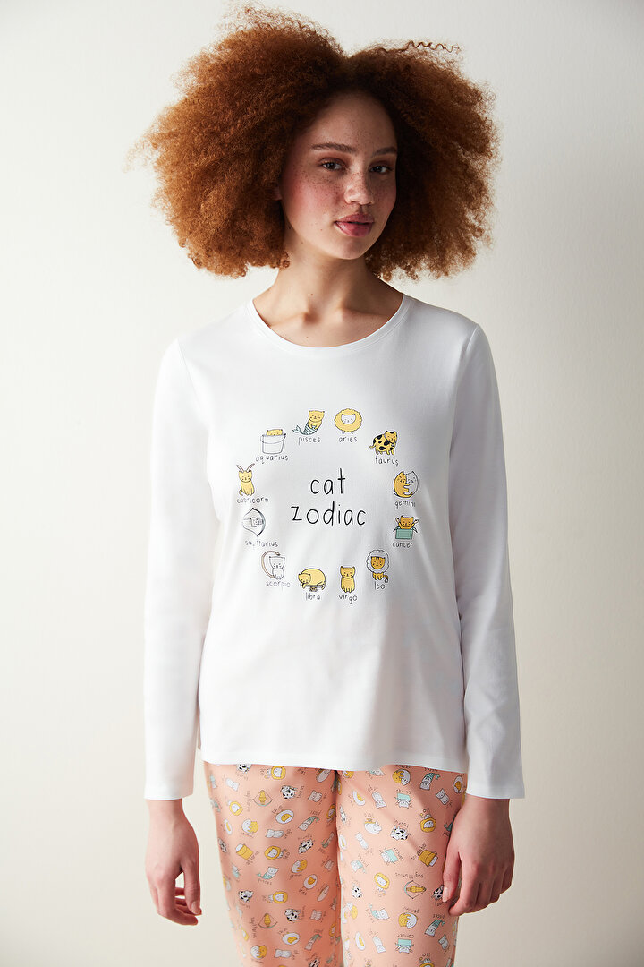 Cat Zodiac Pantolon Pijama Takımı - 2