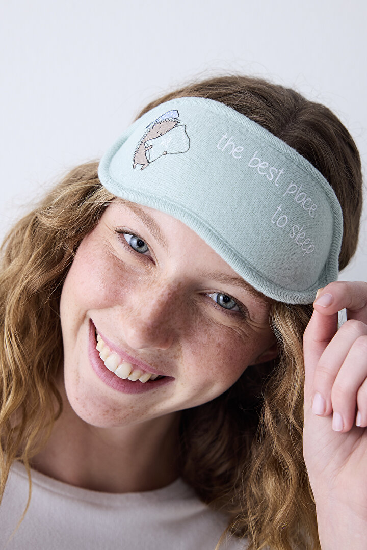 Sleepy Light Green Sleep Mask - 2