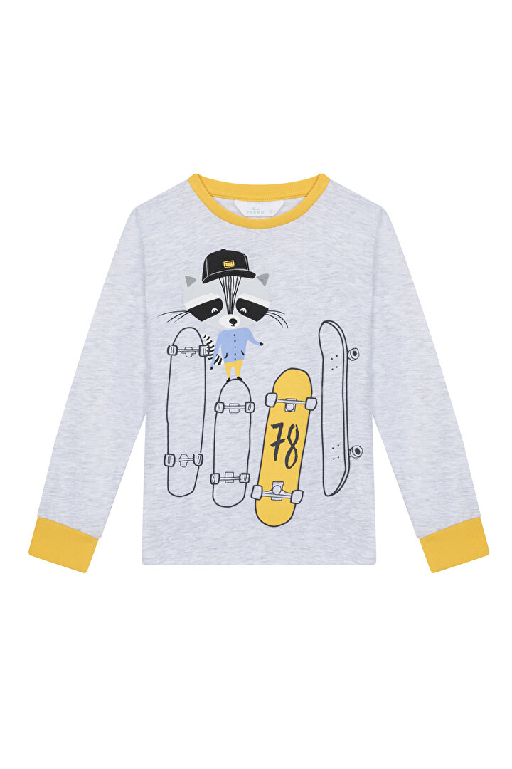Erkek Çocuk Skate 4'Lü Pijama Takımı - 2