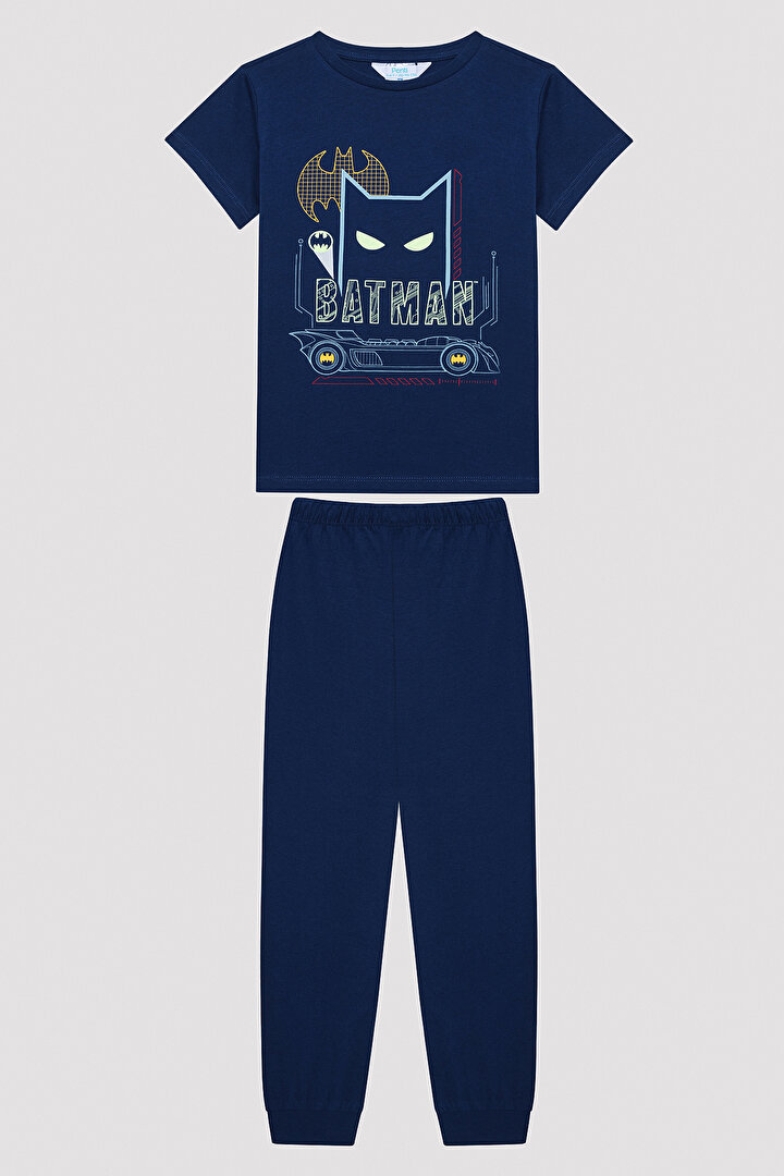 Erkek Çocuk Batman Çok Renkli Pijama Takımı - 1