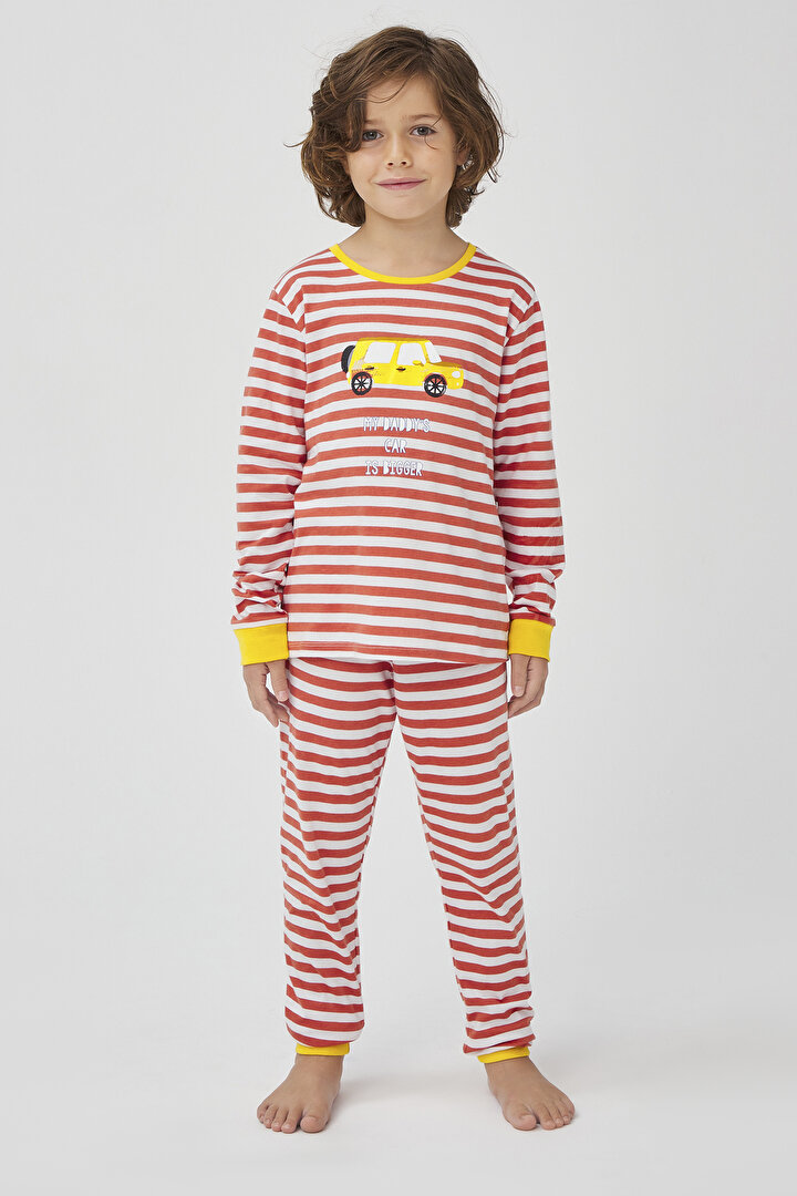 Erkek Çocuk Retro 4Lü Pijama Takımı - 2